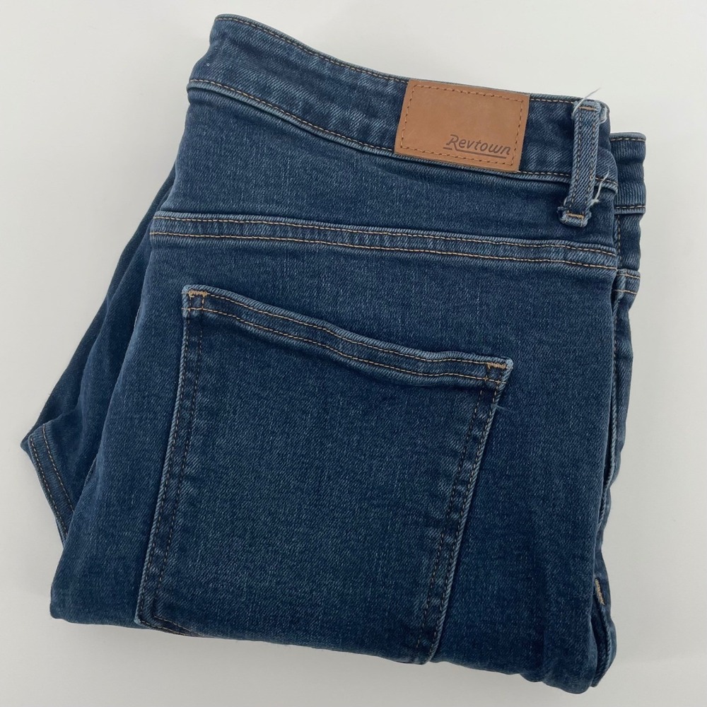 Revtown Decade Denim Woman's 32 Regular Dark Wash High Rise Skinny Jeans Indigo